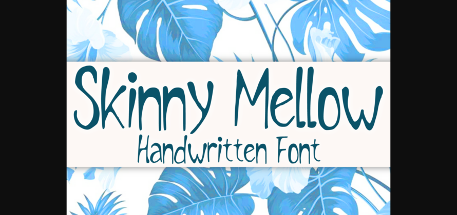Skinny Mellow Font Poster 3
