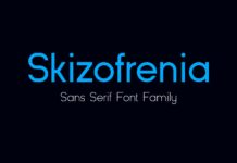 Skizofrenia Font Poster 1