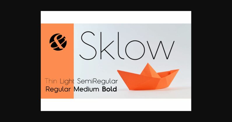 Sklow Font Poster 3