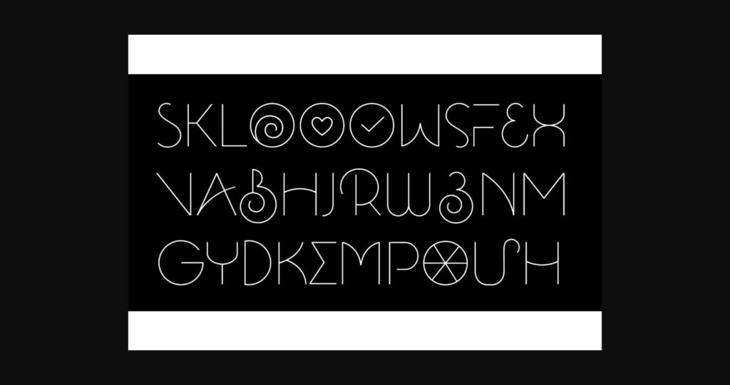 Sklow Font Poster 4