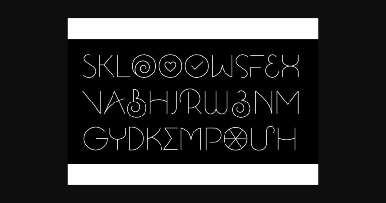 Sklow Font Poster 4