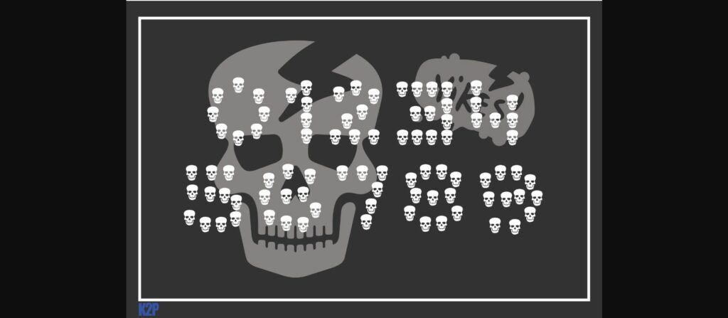 Skull Dot Font Poster 5