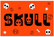 Skull Font Poster 1