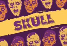 Skull Font Poster 1