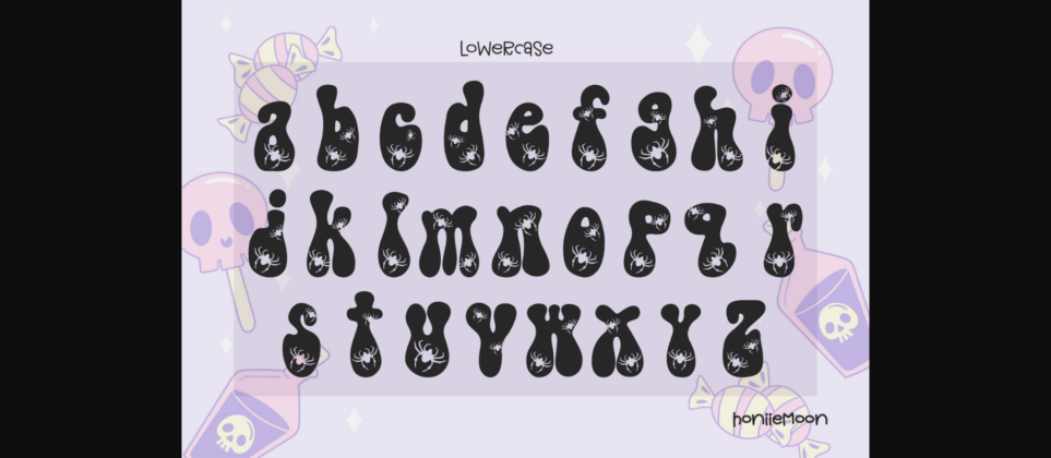 Skull Halloween Font Poster 6