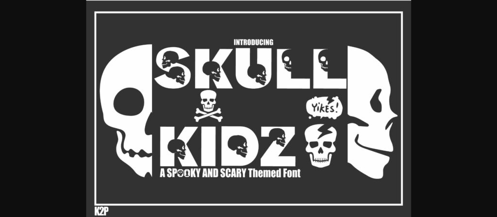 Skull Kidz Font Poster 3