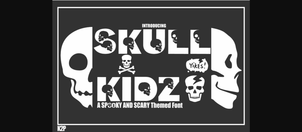 Skull Kidz Font Poster 3