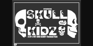 Skull Kidz Font Poster 1