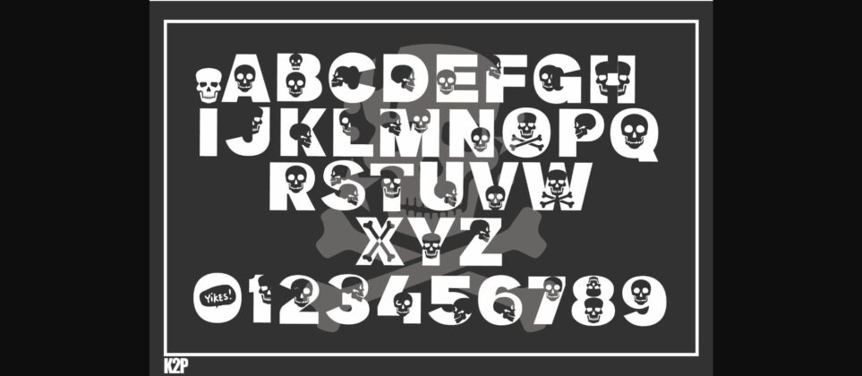 Skull Kidz Font Poster 2