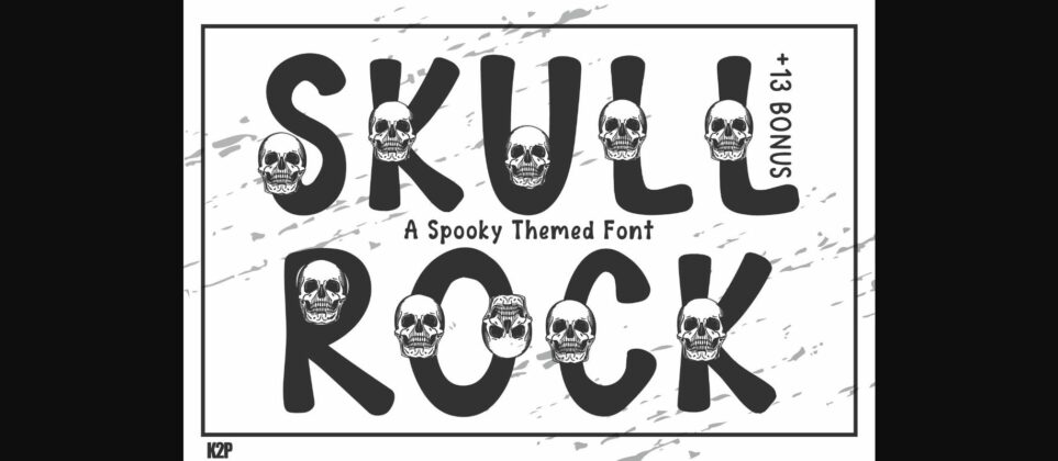 Skull Rock Font Poster 3