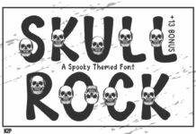 Skull Rock Font Poster 1