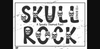 Skull Rock Font Poster 1