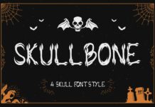 SkullBone Font Poster 1