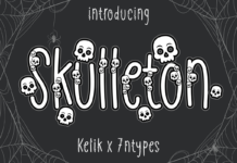 Skulleton Font Poster 1