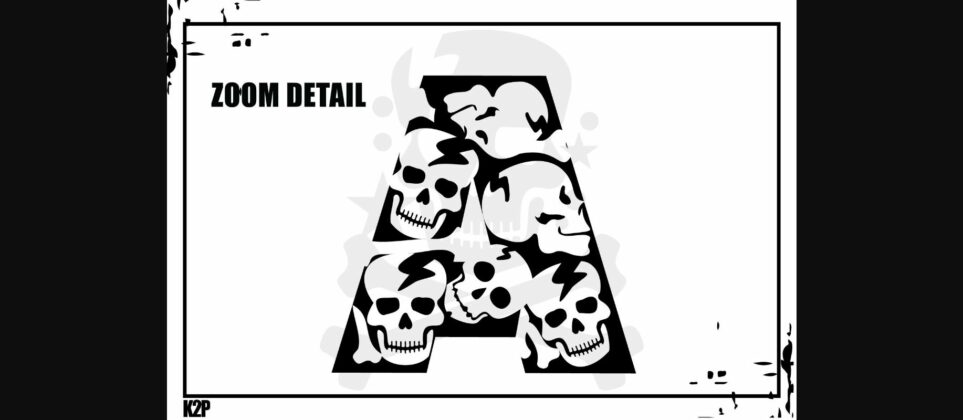 Skulls Font Poster 8