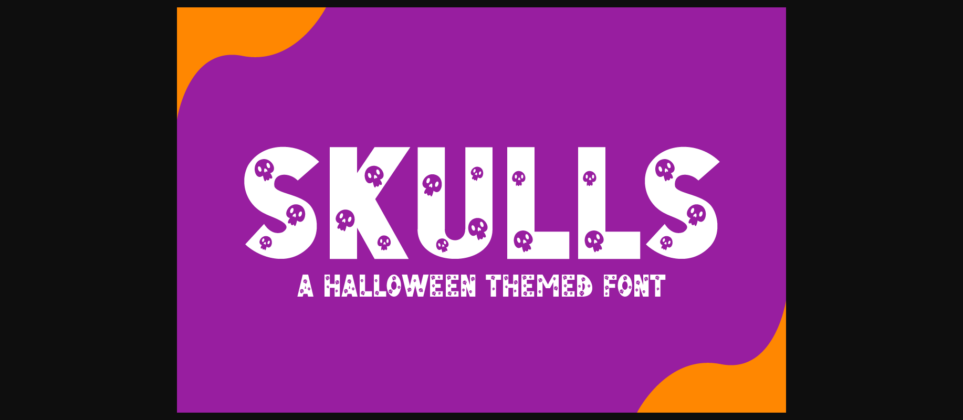 Skulls Font Poster 3