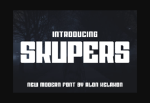 Skupers Font Poster 1