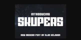 Skupers Font Poster 1