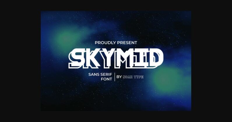 SkyMid Font Poster 3