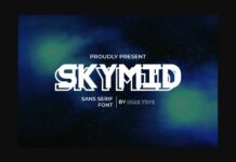 SkyMid Font Poster 1