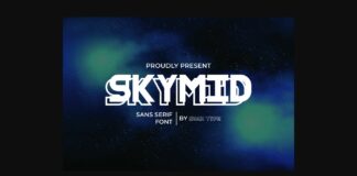 SkyMid Font Poster 1