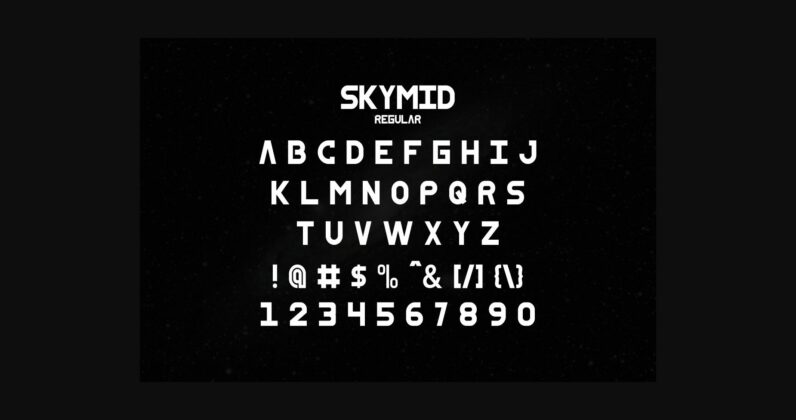 SkyMid Font Poster 6