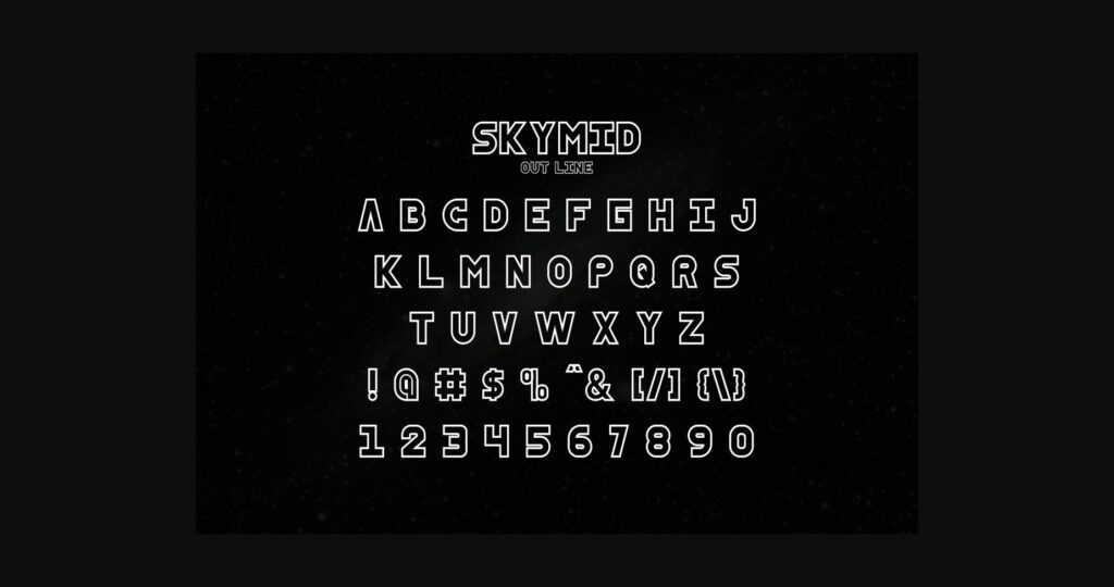SkyMid Font Poster 9