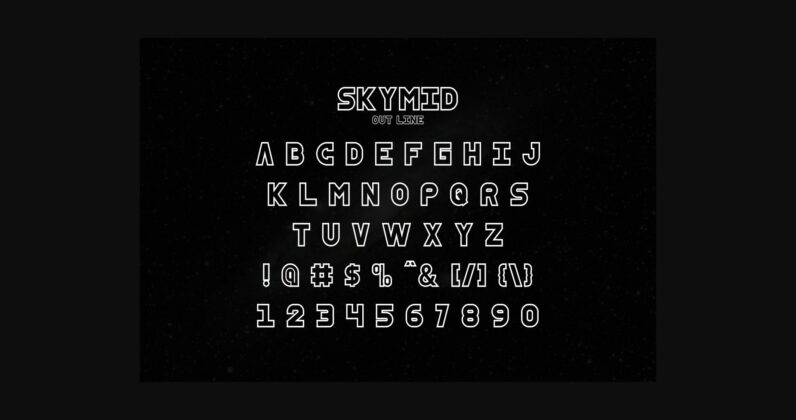 SkyMid Font Poster 9