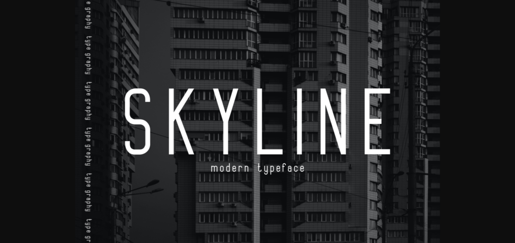 Skyline Font Poster 1