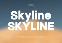 Skyline Font Poster 1