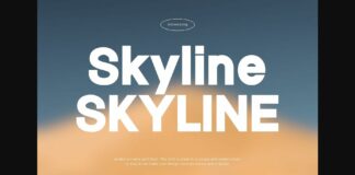 Skyline Font Poster 1