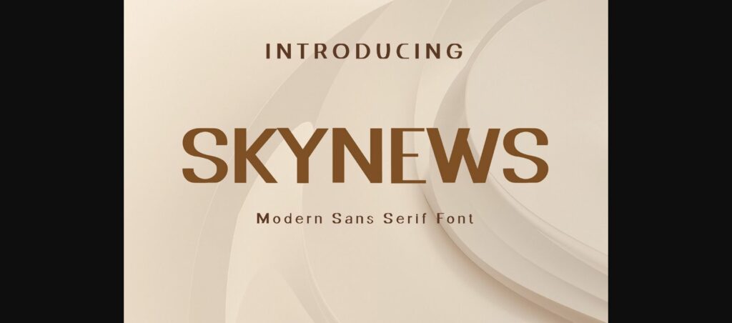 Skynews Font Poster 3