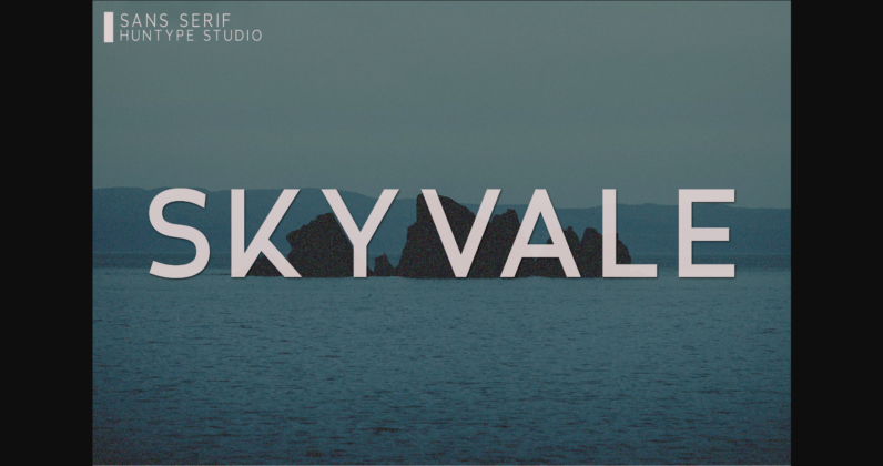 Skyvale Font Poster 3