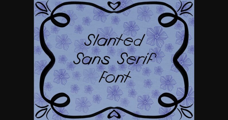 Slanted Font Poster 3