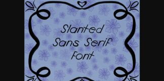 Slanted Font Poster 1