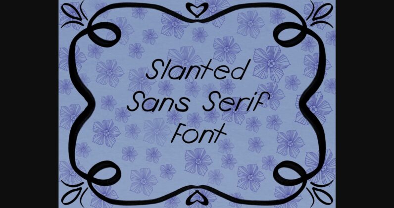 Slanted Font Poster 1