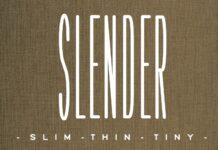 Slender Font Poster 1