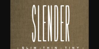 Slender Font Poster 1