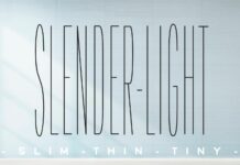 Slender Light Font Poster 1
