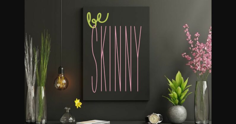 Slender Light Font Poster 5