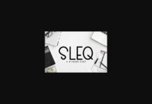 Sleq Font Poster 1