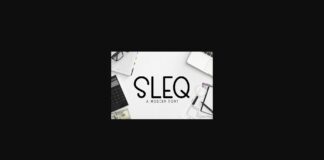 Sleq Font Poster 1
