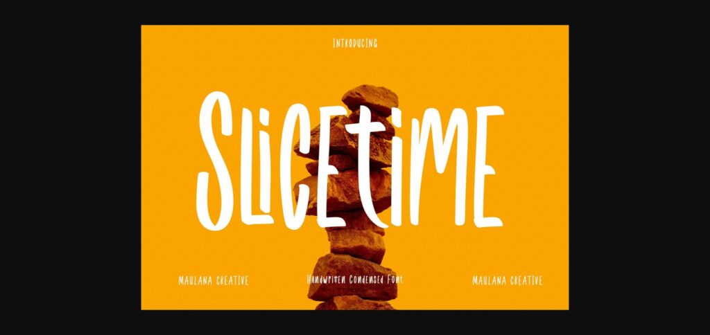 Slicetime Font Poster 3