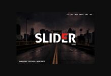 Slider Font Poster 1