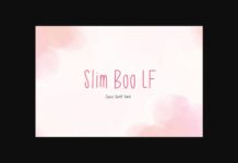 Slim Boo Lf Font Poster 1
