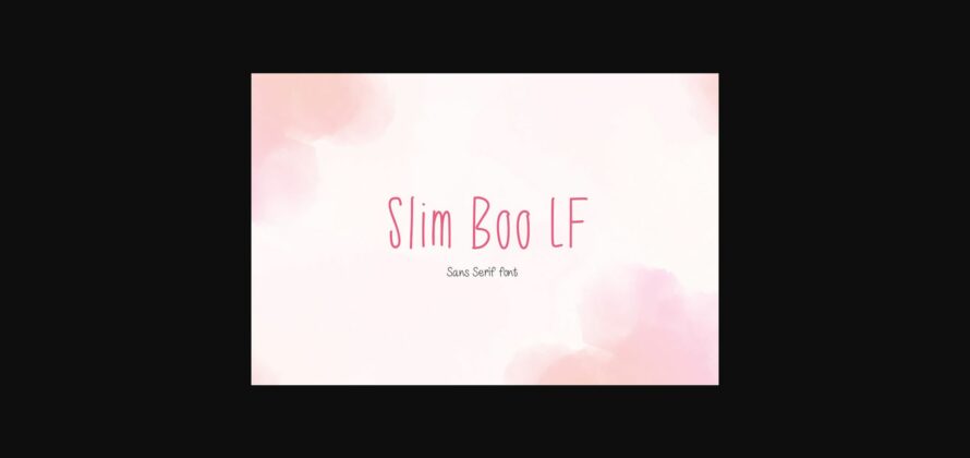 Slim Boo Lf Font Poster 1