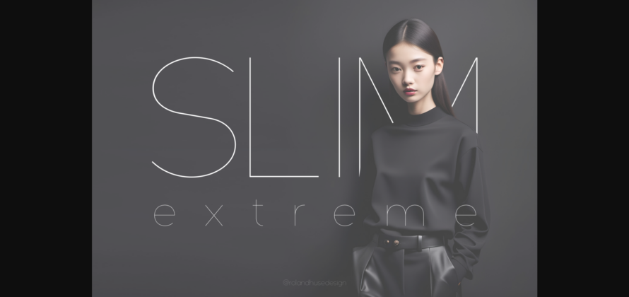 Slim Extreme Font Poster 3
