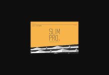 Slim Pro Font Poster 1