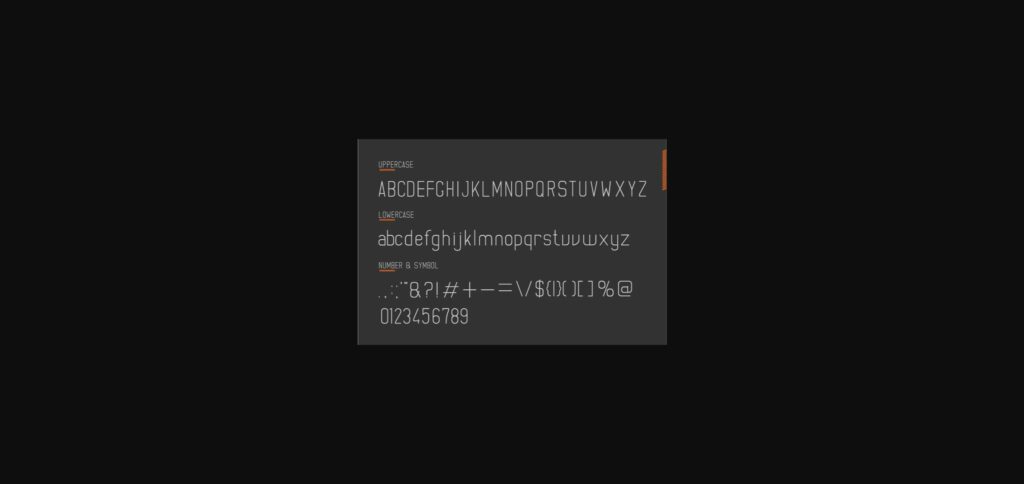 Slim Pro Font Poster 5