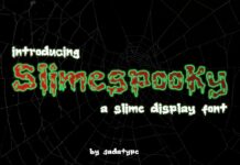 Slimespooky Font Poster 1